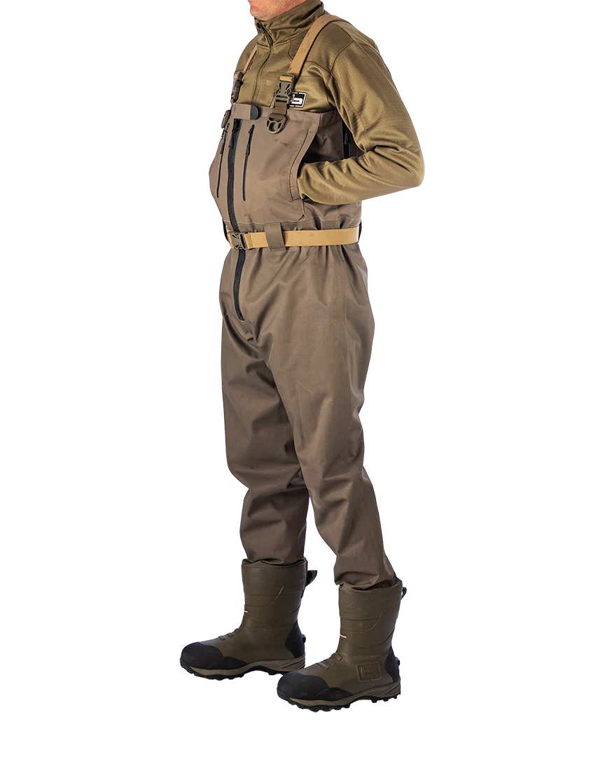 Black Label Elite Zipper Uninsulated Wader - Marsh Brown - Image 3