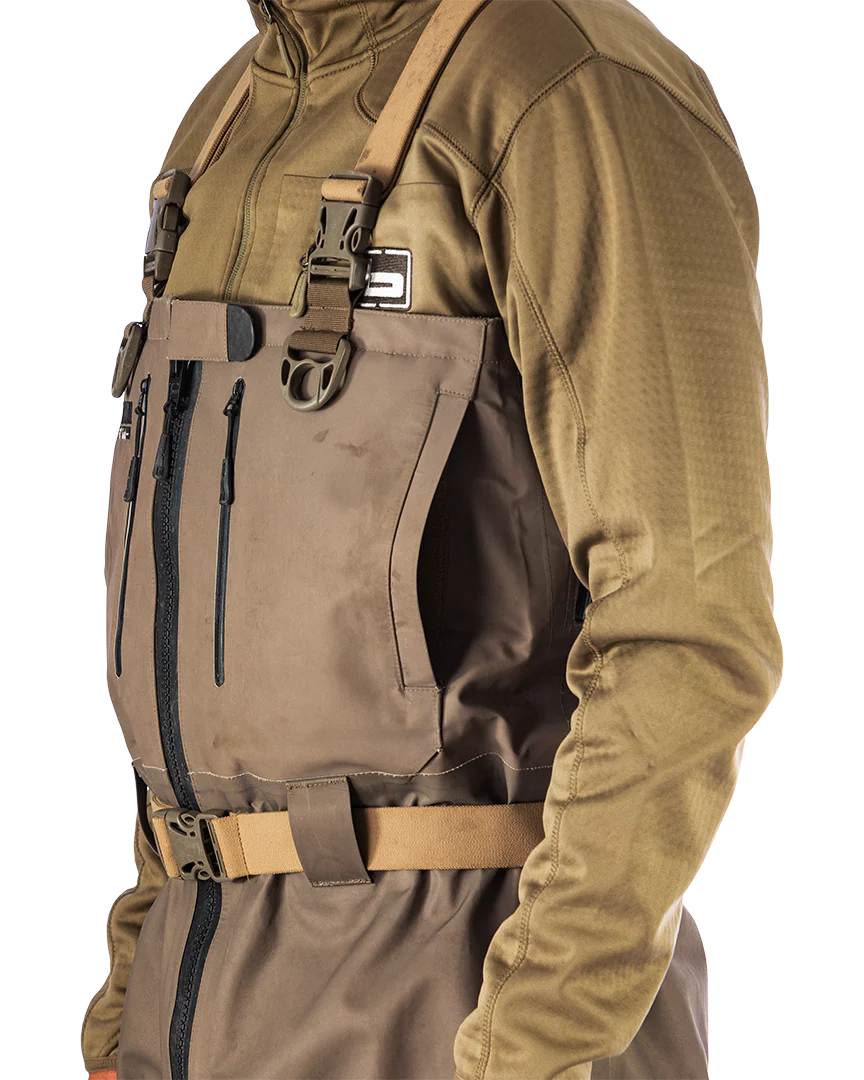Black Label Elite Zipper Uninsulated Wader - Marsh Brown - Image 7