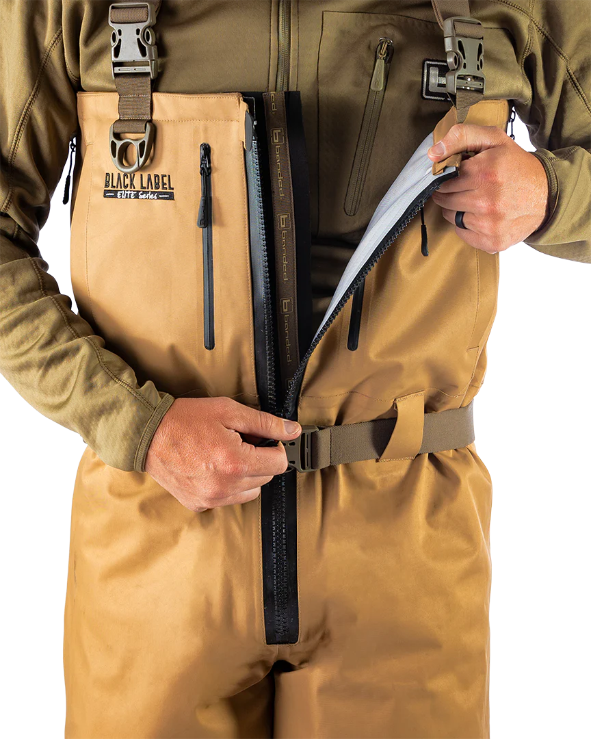 Black Label Elite Zipper Uninsulated Wader - Prairie - Image 5