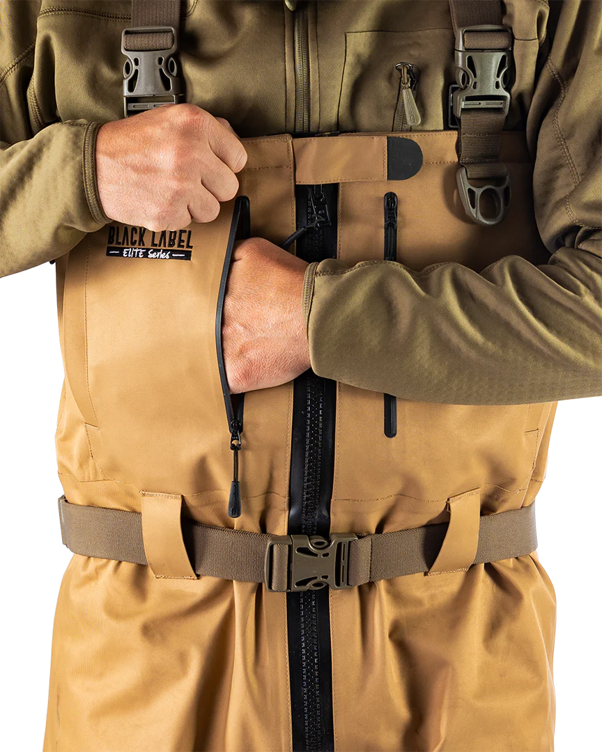 Black Label Elite Zipper Uninsulated Wader - Prairie - Image 7